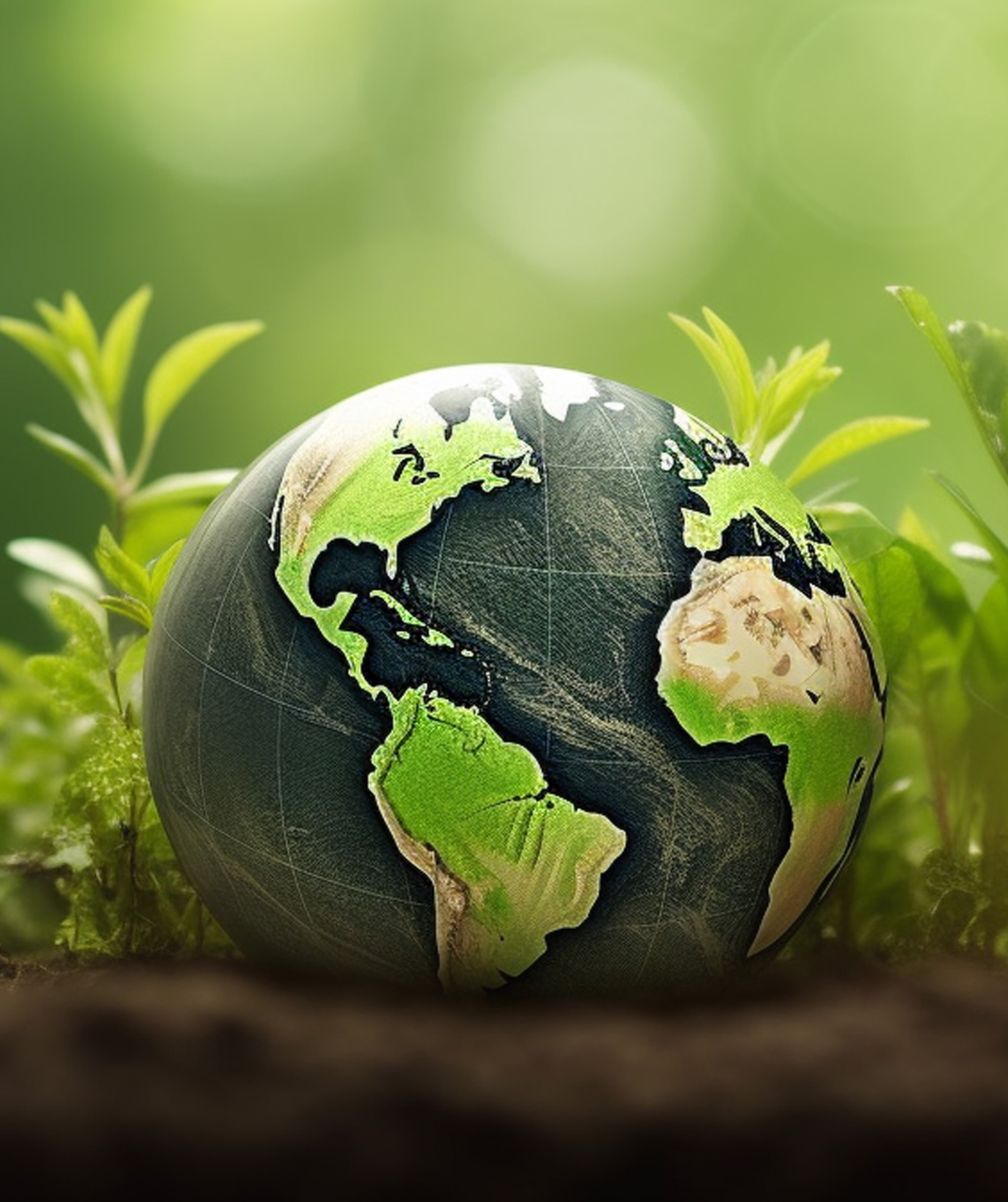 world environment earth day concept with globe nature eco friendly environment generative ai
